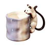Divertidas tazas de cerámica de 280 ml, decoración divertida, taza de café con mango de gato 3D | para el hogar, oficina, estudio, apartamento, dormitorio, , hombres, mujeres, , compañeros