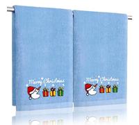 Divertidas toallas de mano de muñeco de nieve de Navidad para baño, cocina, 100 % algodón, suaves, absorbentes, para invierno, vacaciones, decoración bonita, divertidos regalos de Navidad secretos de