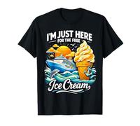 Divertidas Vacaciones en Crucero Estoy aquí para el Helado Gratis Camiseta
