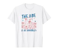 Divertidas Vacaciones en la Playa de Dinosaurios de Vibes in Shambles Camiseta