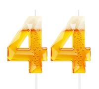 Divertidas velas de cumpleaños con temática de cerveza para hombres, decoración de pastel de 44 cumpleaños para amantes de la cerveza, suministros de fiesta de diseño novedoso para papá, marido