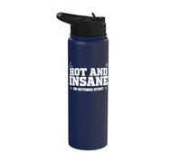 Divertidas vibraciones calientes y locas de la historia de octubre Stainless Steel Insulated Water Bottle