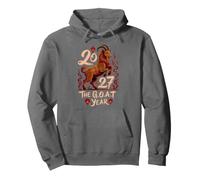 Divertido 2027 Fire Goat Year Fortune CNY Mama Greatest Lunar Sudadera con Capucha