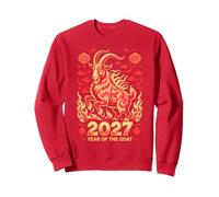 Divertido 2027 Goat Year Fortune CNY Dad Lunar Animal Greatest Sudadera