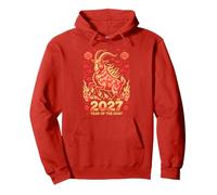 Divertido 2027 Goat Year Fortune CNY Dad Lunar Animal Greatest Sudadera con Capucha