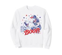 Divertido 4 de Julio Boop Farm Girl & Baby Pig Patriotic USA Sudadera