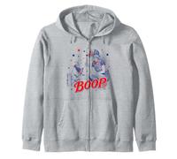 Divertido 4 de Julio Boop Farm Girl & Baby Pig Patriotic USA Sudadera con Capucha