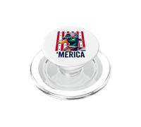 Divertido 4 de Julio Mallard Duck Boy Patriotic America USA PopSockets PopGrip para MagSafe