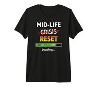 Divertido 40 cumpleaños de Midlife Reset Loading Bar Camiseta Premium
