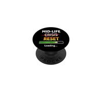 Divertido 40 cumpleaños de Midlife Reset Loading Bar PopSockets PopGrip Adhesivo