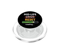 Divertido 40 cumpleaños de Midlife Reset Loading Bar PopSockets PopGrip para MagSafe