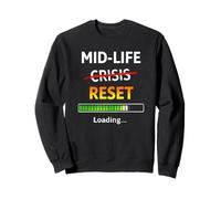 Divertido 40 cumpleaños de Midlife Reset Loading Bar Sudadera