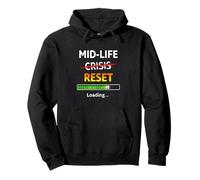 Divertido 40 cumpleaños de Midlife Reset Loading Bar Sudadera con Capucha
