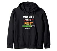 Divertido 40 cumpleaños de Midlife Reset Loading Bar Sudadera con Capucha