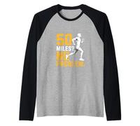 Divertido: 50 Millas, no Hay Problema en Decir Ultra Runner Camiseta Manga Raglan