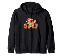 Divertido 6 7 Pan de Jengibre Navidad Viral Holiday Cookie Meme Sudadera con Capucha