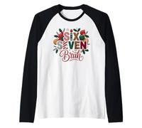 Divertido 67 Bruh Suéter Feo de Navidad Broma 6 7 Holiday Gen Camiseta Manga Raglan