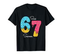 Divertido 67 Ice Cream Drip Meme Six Seven Gen Alpha Slang Camiseta