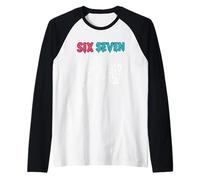 Divertido 67 Ice Cream Drip Meme Six Seven Gen Alpha Slang Camiseta Manga Raglan