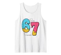 Divertido 67 Ice Cream Drip Meme Six Seven Gen Alpha Slang Camiseta sin Mangas