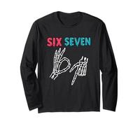 Divertido 67 Ice Cream Drip Meme Six Seven Gen Alpha Slang Manga Larga