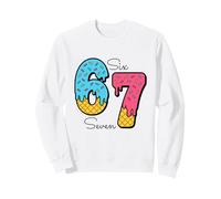 Divertido 67 Ice Cream Drip Meme Six Seven Gen Alpha Slang Sudadera