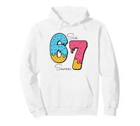 Divertido 67 Ice Cream Drip Meme Six Seven Gen Alpha Slang Sudadera con Capucha