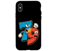 Divertido 7 8 9 Matemáticas Chiste Dibujos Animados Carcasa para iPhone X/XS