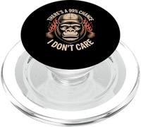 Divertido 99 Porcentaje de probabilidades No importa Simio Gorila Mujeres Hombres PopSockets PopGrip para MagSafe