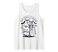 Divertido a pequeño para asustar esqueleto lindo Halloween Camiseta sin Mangas