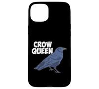 Divertido abanico gótico de naturaleza gótica con forma de reina de pájaro, cuervo y vida silvestre Carcasa para iPhone 15 Plus