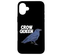 Divertido abanico gótico de naturaleza gótica con forma de reina de pájaro, cuervo y vida silvestre Carcasa para iPhone 16 Plus