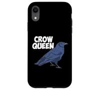Divertido abanico gótico de naturaleza gótica con forma de reina de pájaro, cuervo y vida silvestre Carcasa para iPhone XR