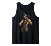 Divertido Abraham Lincoln Tocando Violonchelo Música clásica Violonchelo Camiseta sin Mangas