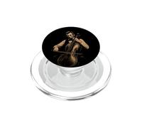 Divertido Abraham Lincoln Tocando Violonchelo Música clásica Violonchelo PopSockets PopGrip para MagSafe