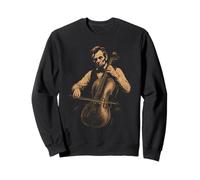 Divertido Abraham Lincoln Tocando Violonchelo Música clásica Violonchelo Sudadera