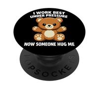 Divertido Abrazo De Teddy Peluche Presión Reducción Bear PopSockets PopGrip Adhesivo