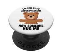 Divertido Abrazo De Teddy Peluche Presión Reducción PopSockets PopGrip Adhesivo