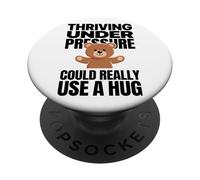 Divertido Abrazo De Teddy Peluche Presión Reducción PopSockets PopGrip Adhesivo