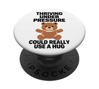 Divertido Abrazo De Teddy Peluche Presión Reducción PopSockets PopGrip Adhesivo