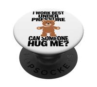 Divertido Abrazo De Teddy Peluche Presión Reducción PopSockets PopGrip Adhesivo
