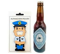 Divertido abridor de botellas - Abrir la policía - Regalo de amigo invisible - Idea de calendario de Adviento - Abridor de cerveza - Pequeño regalo para hombres - Regalo de cerveza hasta 10 euros