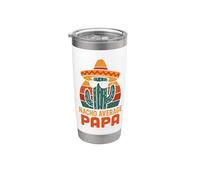 Divertido Abuelo Broma Humor Diciendo Nacho Promedio Papa Hombres Vaso térmico de acero inoxidable de doble pared