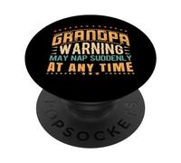 Divertido Abuelo Siesta papá Mayor Siesta Cita para el día del Padre PopSockets PopGrip Adhesivo