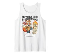 Divertido Acogedor Asistencia Requerido Fox Reading Cute Camiseta sin Mangas