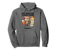 Divertido Acogedor Asistencia Requerido Fox Reading Cute Sudadera con Capucha