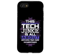 Divertido Adicto a la tecnología Viendo documentales de Misterio de crímenes Reales Carcasa para iPhone SE (2020) / 7/8