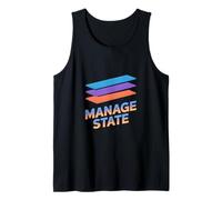 Divertido Administrar Estado Retro Dichos Programador Camiseta sin Mangas