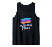 Divertido Administrar Estado Retro Dichos Programador Camiseta sin Mangas