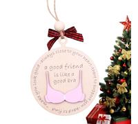 Divertido adorno de sujetador, colgante de árbol de Navidad, decoración navideña creativa con diseño de sujetador hecho a mano, decoración de árbol de Navidad, para puertas, ramas, coches, casas